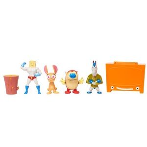 4-Pack! Ren & Stimpy Collectible Mini Figures
